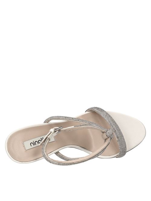 Sandali in pelle e microstrass NINALILOU | 311005L9 NAPPAAVORIO